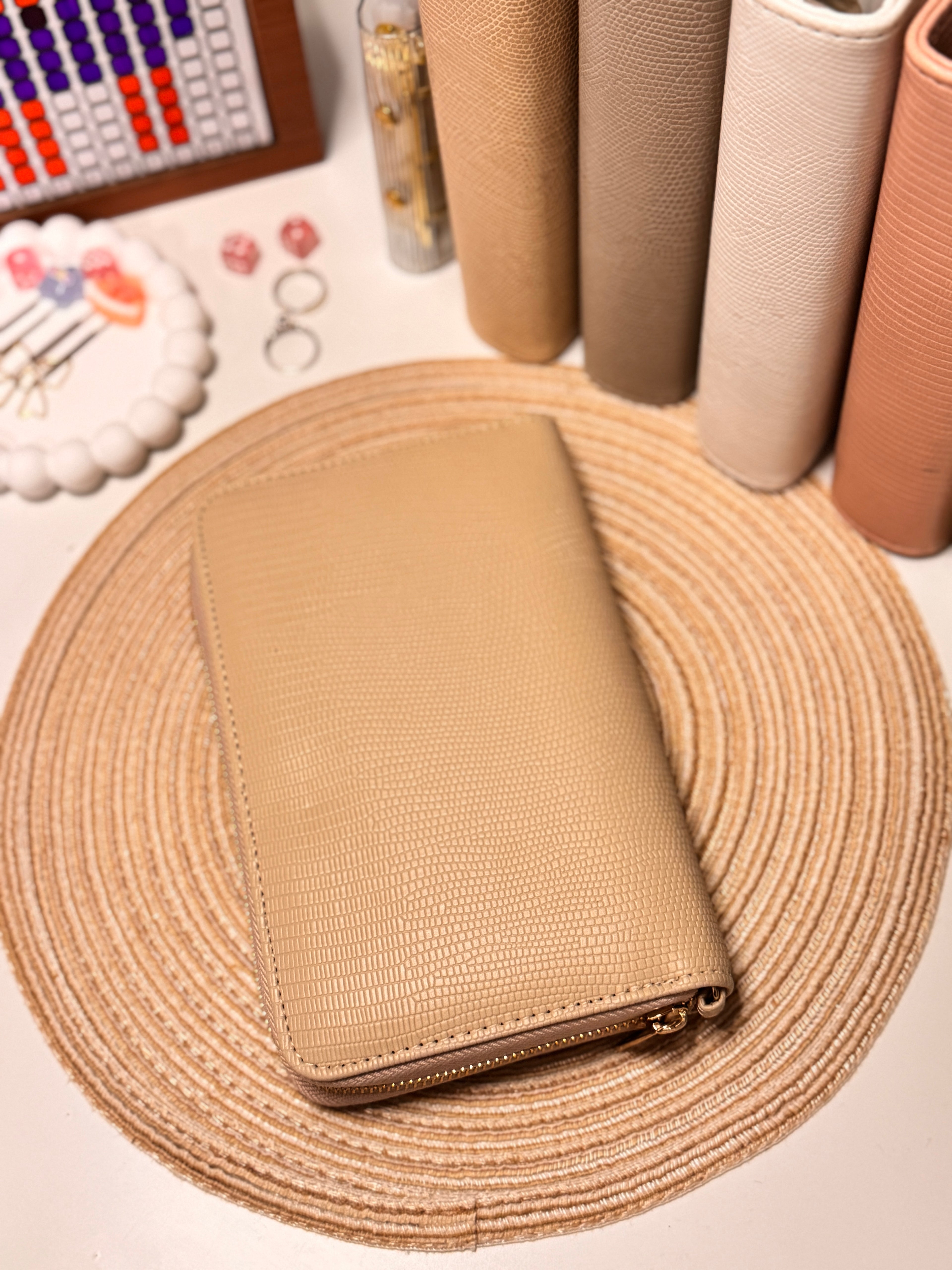 A6 peněženka - béžová