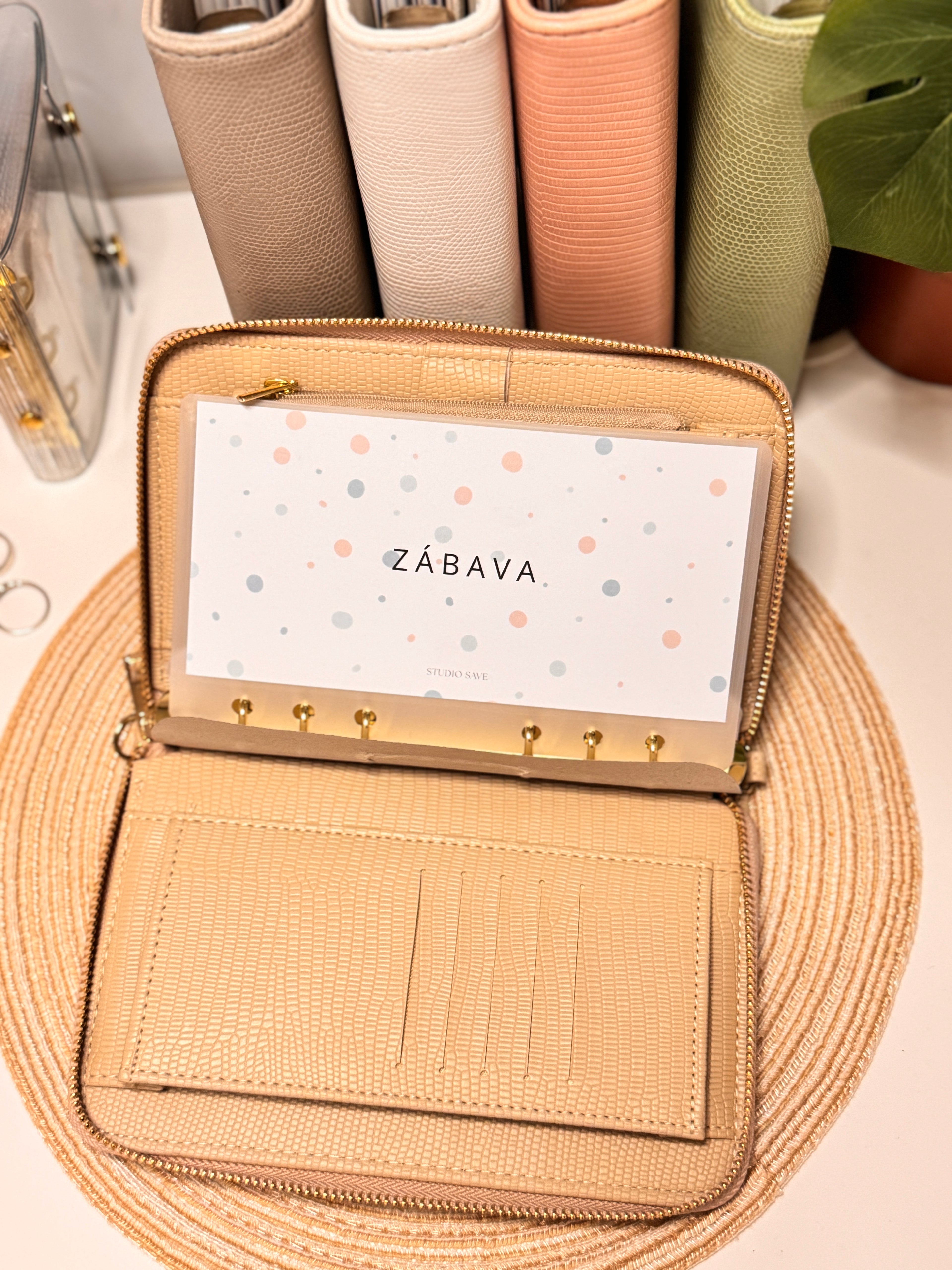 A6 peněženka - béžová