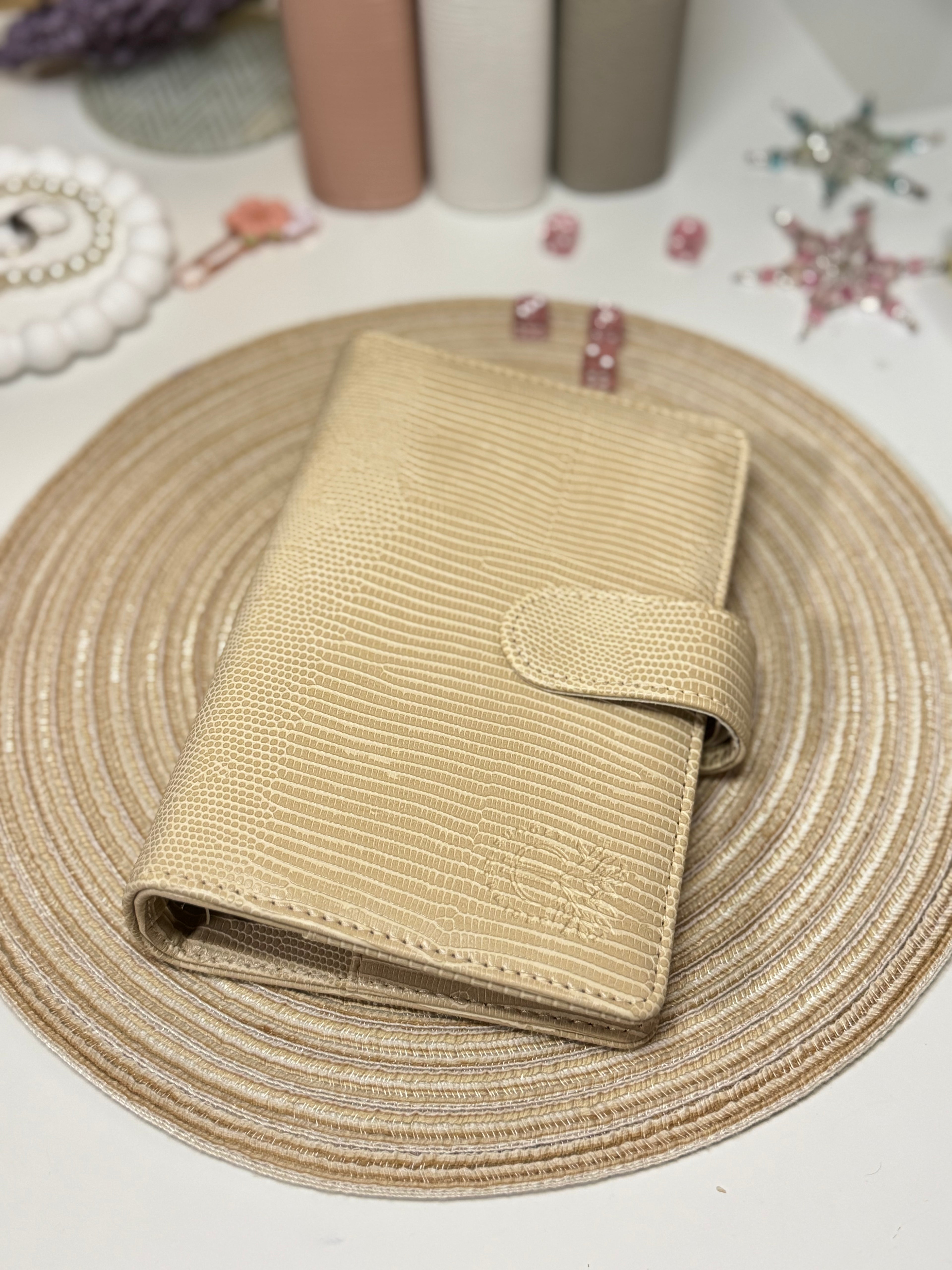 Luxusní pořadač A6 - béžová