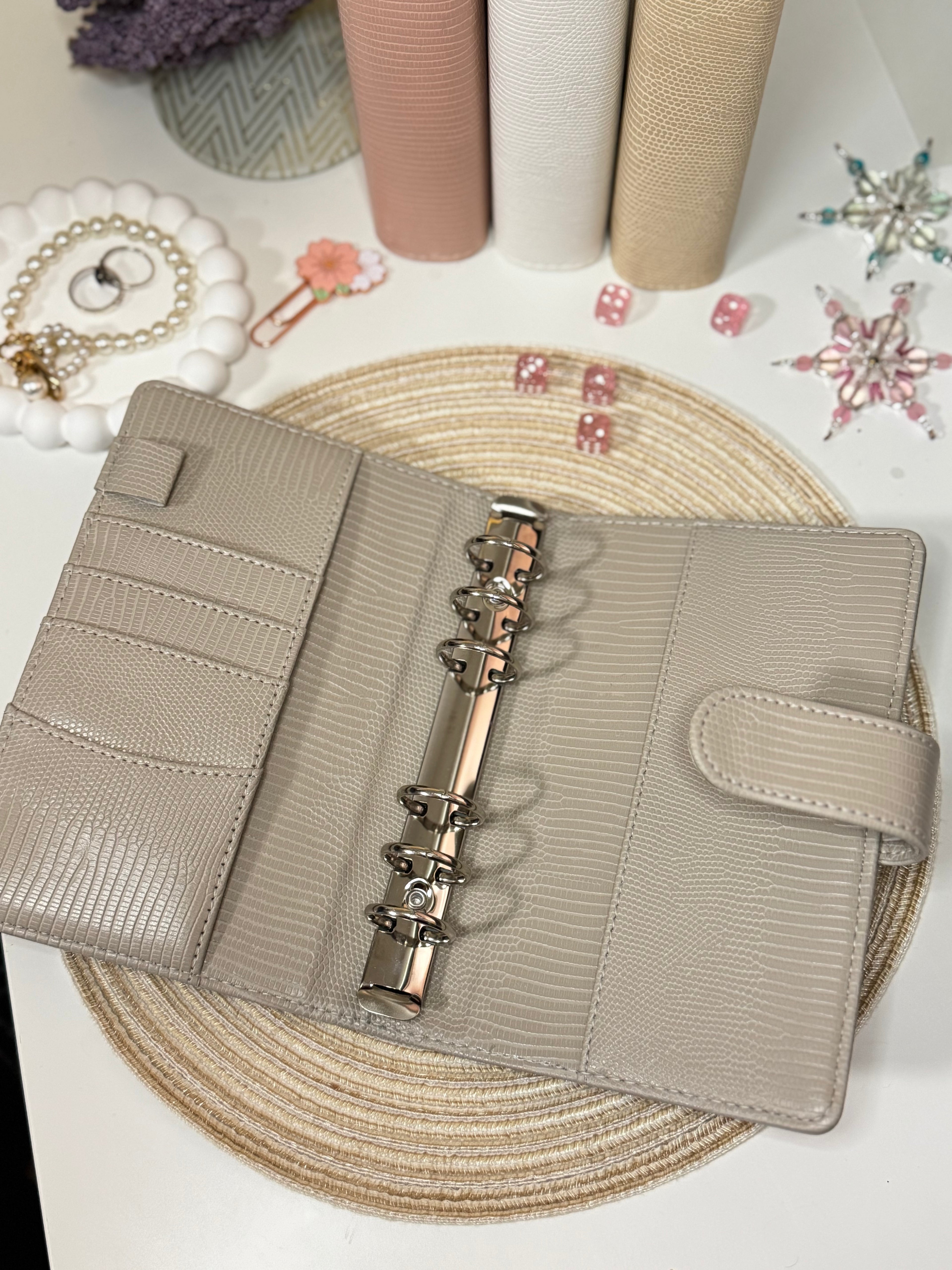 Luxusní pořadač A6 - šedá