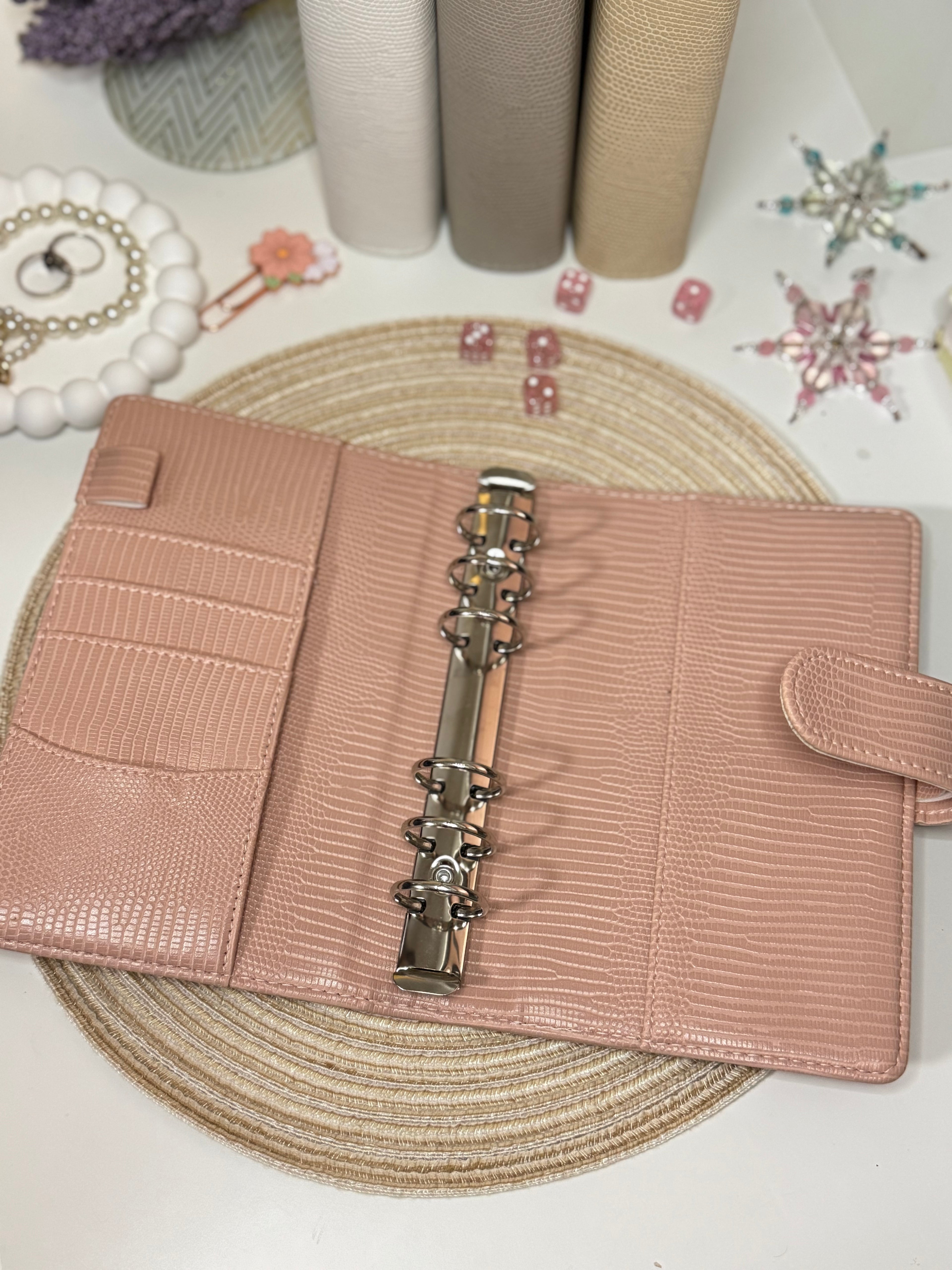 Luxusní pořadač A6 - růžová